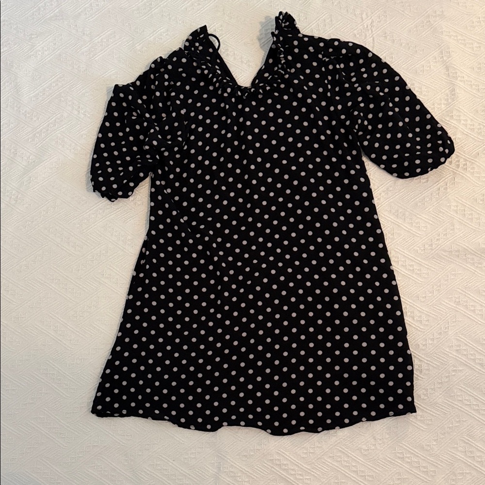 Polka Dot Tunic - Black and White
